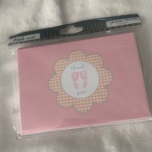 Thank you cards for girls baby shower